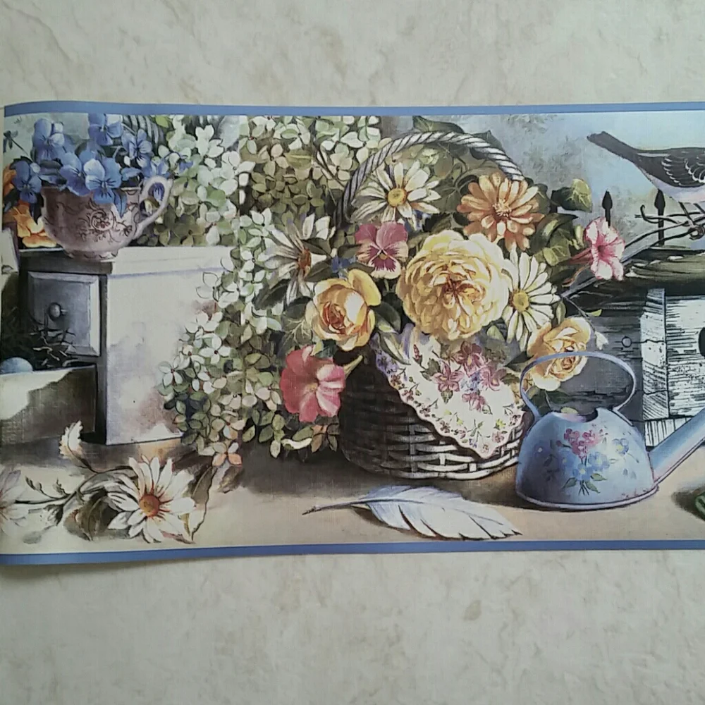 Wallpaper Border - Garden Songbirds